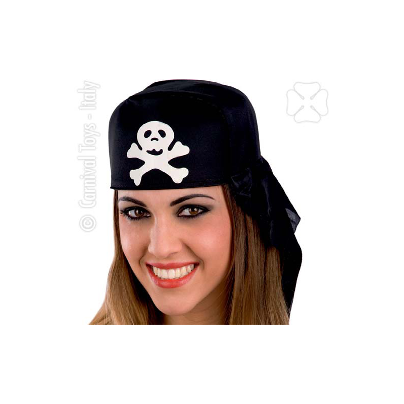 Bandana nera pirata