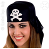 Bandana nera pirata