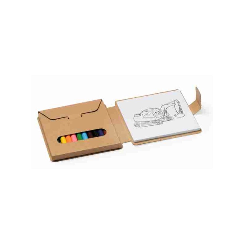 Set disegno, include un album e 12 matite colorate