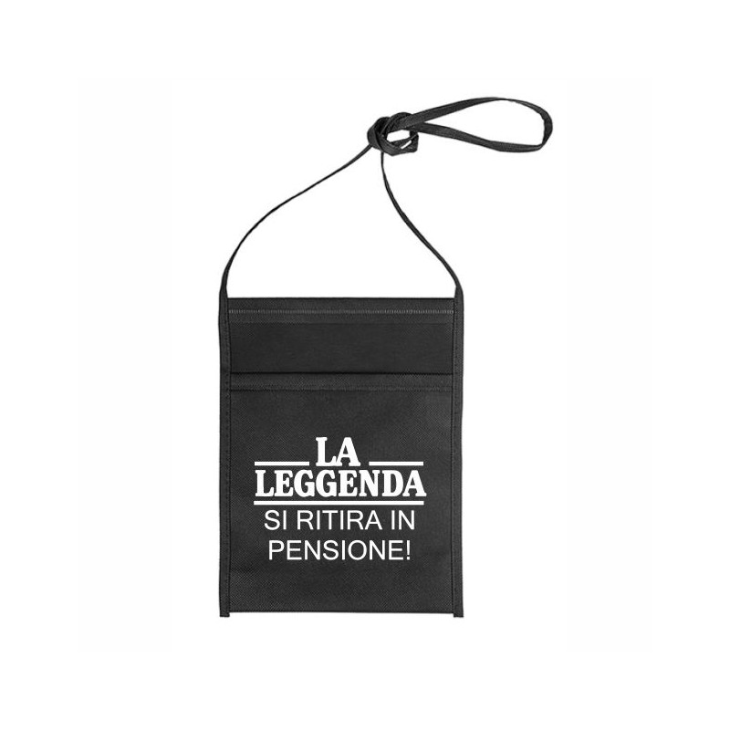 PORTA CALICE CON STAMPA LA LEGGENDA SI RITIRA IN PENSIONE