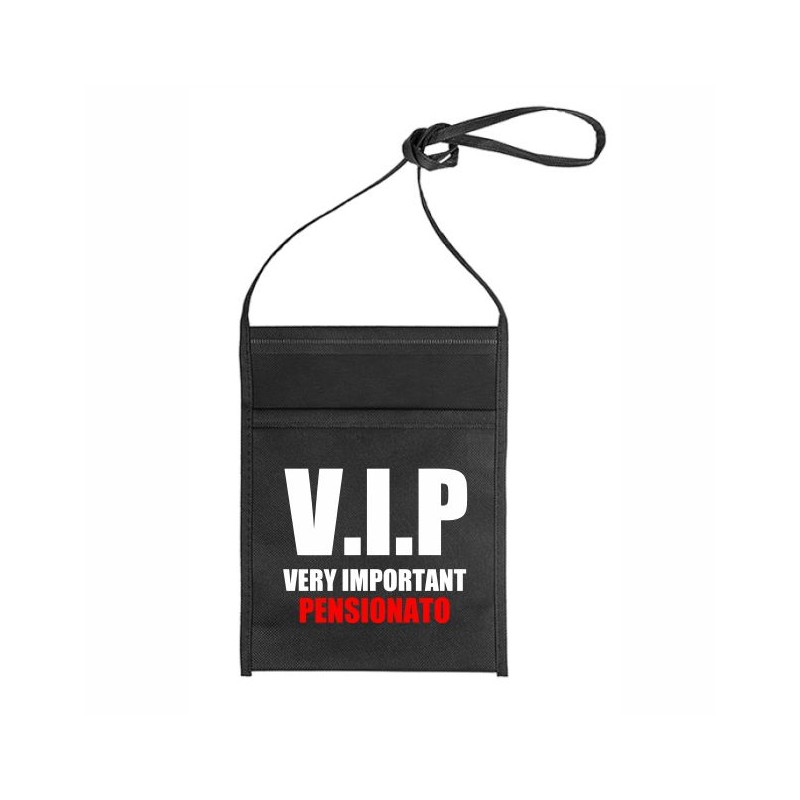 PORTA CALICE CON STAMPA VIP VERY IMPORTANT PENSIONATO