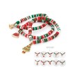 Set di 10 braccialetti a tema natalizio.
