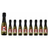 Mini Bottiglia vino in vetro con stampa segnale compleanno cl20